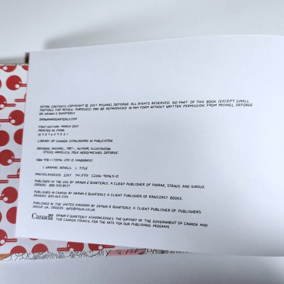 Sticks Angelica Folk Hero by Michael Deforge (English) Hardcover Used-VG - Picture 3 of 11